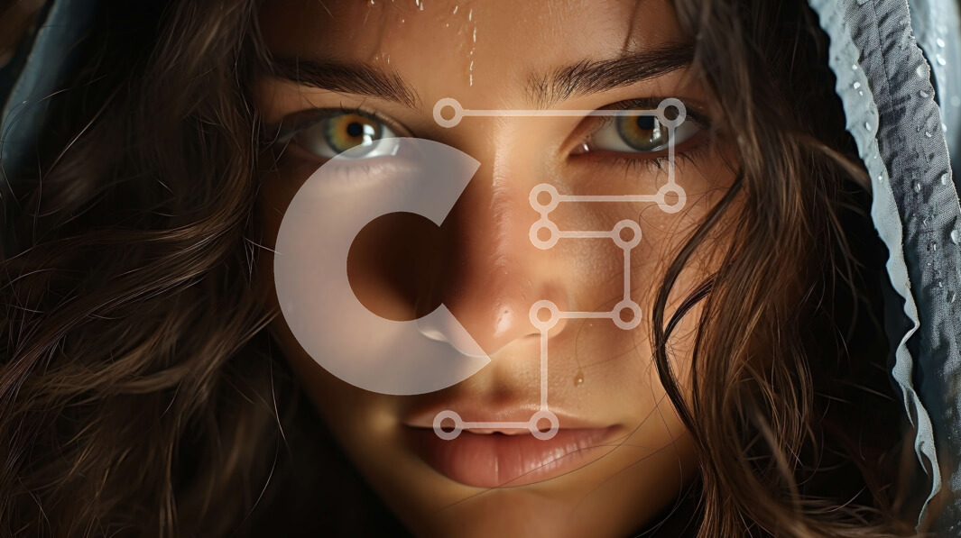 Intra Συλλεκτικό Ξύλινο Παζλ Plywood  4mm - Σοβαρή γυναίκα με μακριά καστανά μαλλιά και καστανά μάτια Σε Ξύλινο Κουτί - Διαστάσεις Puzzle: 10x10 cm – 25 κομμάτια