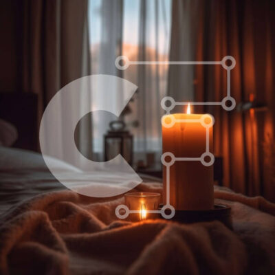 Intra Συλλεκτικό Ξύλινο Παζλ Plywood  4mm - Άνετο εσωτερικό με ατμόσφαιρα στο φως των κεριών και φυσικό φως από το ανοιχτό παράθυρο Σε Ξύλινο Κουτί - Διαστάσεις Puzzle: 10x10 cm – 25 κομμάτια - Image 1