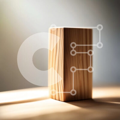 Intra Συλλεκτικό Ξύλινο Παζλ Plywood  4mm - Ξύλινο μπλοκ στο τραπέζι Σε Ξύλινο Κουτί - Διαστάσεις: 10x10 cm – 25 κομμάτια - Image 1