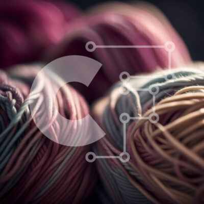 Intra Συλλεκτικό Ξύλινο Παζλ Plywood  4mm - Άποψη από κοντά πολύχρωμες μπάλες νήματος σε διάφορες αποχρώσεις Σε Ξύλινο Κουτί - Διαστάσεις Puzzle: 10x10 cm – 25 κομμάτια - Image 1