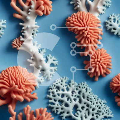 Intra Συλλεκτικό Ξύλινο Παζλ Plywood  4mm - Ζωντανή εικόνα πολύχρωμων κοραλλιογενών υφάλων σε συμμετρικό μοτίβο Σε Ξύλινο Κουτί - Διαστάσεις: 10x10 cm – 25 κομμάτια - Image 1