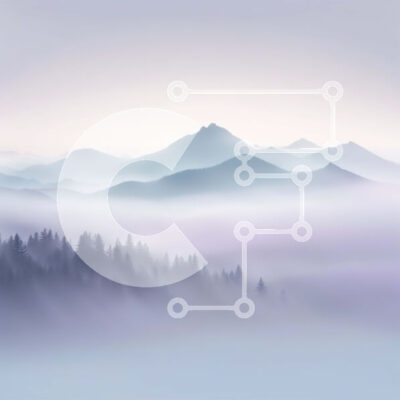 Intra Συλλεκτικό Ξύλινο Παζλ Plywood  4mm - Συναρπαστική θέα σε μια ομιχλώδη οροσειρά Σε Ξύλινο Κουτί - Διαστάσεις: 10x10 cm – 25 κομμάτια - Image 1