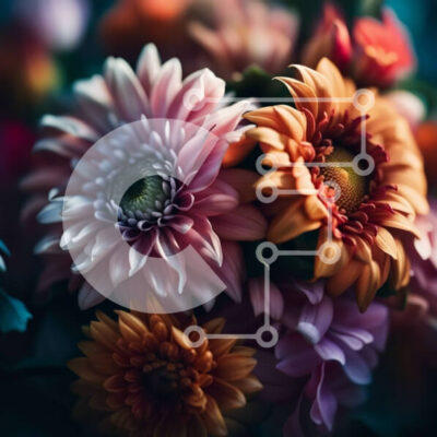 Intra Συλλεκτικό Ξύλινο Παζλ Plywood  4mm - Ζωντανό μπουκέτο λουλουδιών σε διάφανο γυάλινο βάζο Σε Ξύλινο Κουτί - Διαστάσεις: 10x10 cm – 25 κομμάτια - Image 1