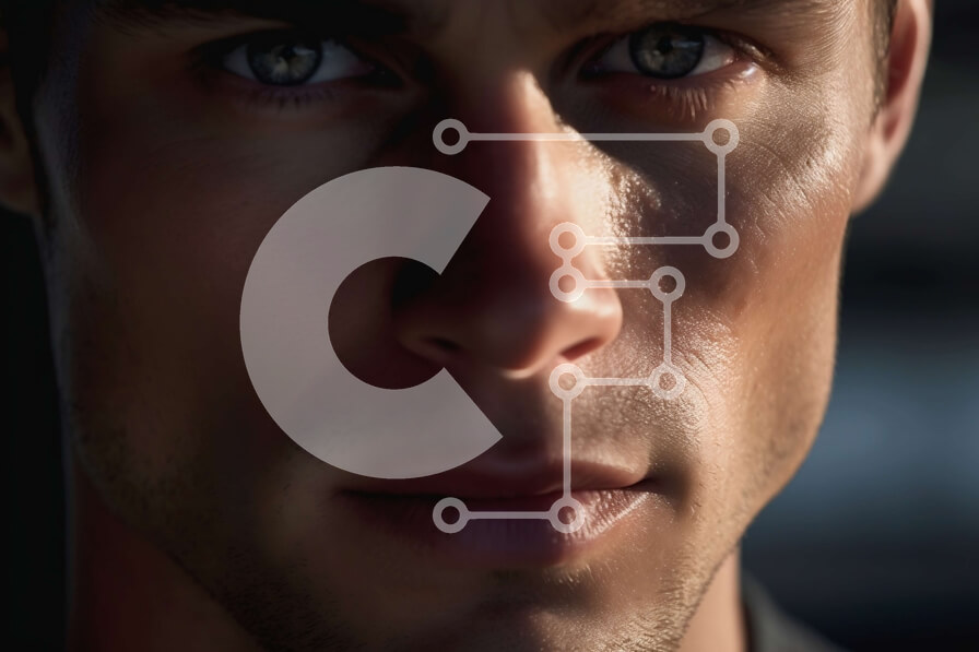 Intra Συλλεκτικό Ξύλινο Παζλ Plywood  4mm - Επαγγελματίας επιχειρηματίας με μαύρο κοστούμι και γραβάτα με μπλε μάτια Σε Ξύλινο Κουτί - Διαστάσεις Puzzle: 10x10 cm – 25 κομμάτια