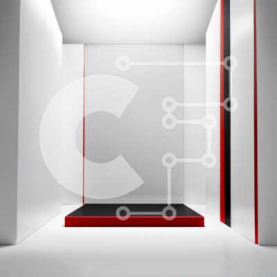 Intra Συλλεκτικό Ξύλινο Παζλ Plywood  4mm - Μινιμαλιστικό λευκό δωμάτιο με κόκκινο χαλί και ριγέ κοντάρι Σε Ξύλινο Κουτί - Διαστάσεις Puzzle: 10x10 cm – 25 κομμάτια - Image 1