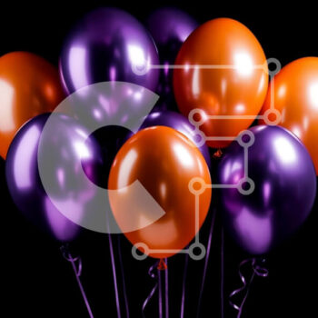 Intra Συλλεκτικό Ξύλινο Παζλ Plywood  4mm - Πολύχρωμα μπαλόνια που επιπλέουν στον αέρα Σε Ξύλινο Κουτί - Διαστάσεις Puzzle: 10x10 cm – 25 κομμάτια - Image 1