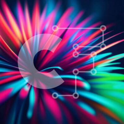 Intra Συλλεκτικό Ξύλινο Παζλ Plywood  4mm - Ζωντανή εικόνα από κοντά ενός πολύχρωμου λουλουδιού σε κίνηση Σε Ξύλινο Κουτί - Διαστάσεις: 10x10 cm – 25 κομμάτια - Image 1