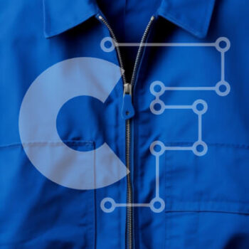 Intra Συλλεκτικό Ξύλινο Παζλ Plywood  4mm - Μπλε έντονο μπουφάν με φερμουάρ Σε Ξύλινο Κουτί - Διαστάσεις Puzzle: 10x10 cm – 25 κομμάτια - Image 1