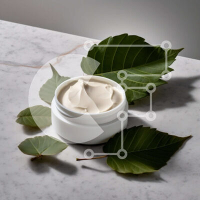 Intra Συλλεκτικό Ξύλινο Παζλ Plywood  4mm - Κομψό στοιχείο διακόσμησης: Λευκό βάζο με πράσινα φύλλα σε μαρμάρινη επιφάνεια Σε Ξύλινο Κουτί - Διαστάσεις: 10x10 cm – 25 κομμάτια - Image 1