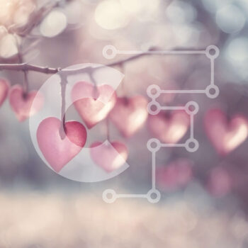 Intra Συλλεκτικό Ξύλινο Παζλ Plywood  4mm - Ρομαντικά διακοσμητικά ροζ καρδιά σε ένα κλαδί Σε Ξύλινο Κουτί - Διαστάσεις Puzzle: 10x10 cm – 25 κομμάτια - Image 1