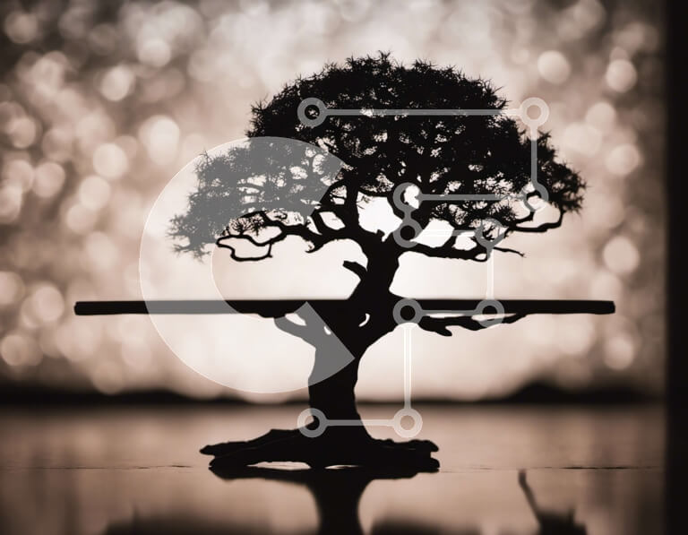 Intra Συλλεκτικό Ξύλινο Παζλ Plywood  4mm - Μικρό δέντρο και ζώο Σε Ξύλινο Κουτί - Διαστάσεις: 10x10 cm – 25 κομμάτια