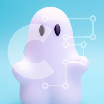 Intra Συλλεκτικό Ξύλινο Παζλ Plywood  4mm - Λευκό παιχνίδι φάντασμα σε μπλε φόντο Σε Ξύλινο Κουτί - Διαστάσεις Puzzle: 10x10 cm – 25 κομμάτια - Image 1