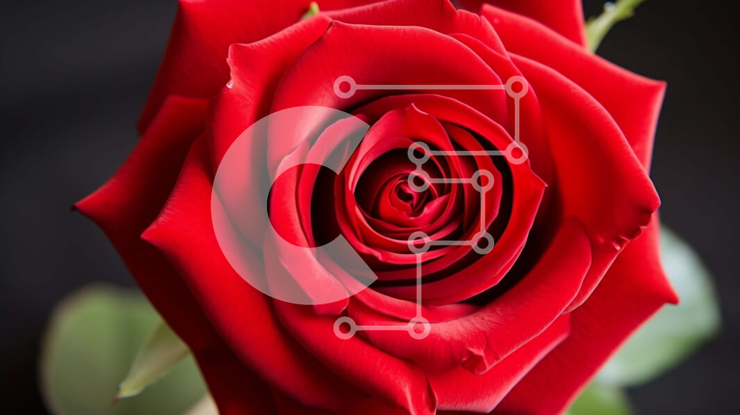 Intra Συλλεκτικό Ξύλινο Παζλ Plywood  4mm - Κοντινό πλάνο ενός κόκκινου τριαντάφυλλου στην άνθιση Σε Ξύλινο Κουτί - Διαστάσεις: 10x10 cm – 25 κομμάτια