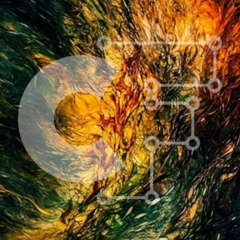 Intra Συλλεκτικό Ξύλινο Παζλ Plywood  4mm - Ζωντανή και δυναμική αφηρημένη ζωγραφική με πιτσιλιές χρώματος Σε Ξύλινο Κουτί - Διαστάσεις Puzzle: 10x10 cm – 25 κομμάτια - Image 1