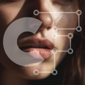 Intra Συλλεκτικό Ξύλινο Παζλ Plywood  4mm - Σοβαρή γυναίκα με μαύρα ρούχα που κοιτάζει απευθείας την κάμερα Σε Ξύλινο Κουτί - Διαστάσεις Puzzle: 10x10 cm – 25 κομμάτια