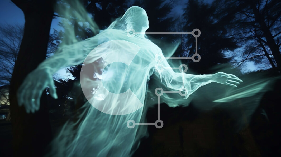 Intra Συλλεκτικό Ξύλινο Παζλ Plywood  4mm - Φιγούρα σαν φάντασμα που επιπλέει στον αέρα Σε Ξύλινο Κουτί - Διαστάσεις Puzzle: 10x10 cm – 25 κομμάτια