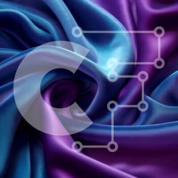 Intra Συλλεκτικό Ξύλινο Παζλ Plywood  4mm - Πολυτελές και παιχνιδιάρικο μεταξωτό ύφασμα σε Πλούσιο Μωβ και Ζωντανό Μπλε Σε Ξύλινο Κουτί - Διαστάσεις Puzzle: 10x10 cm – 25 κομμάτια - Image 1