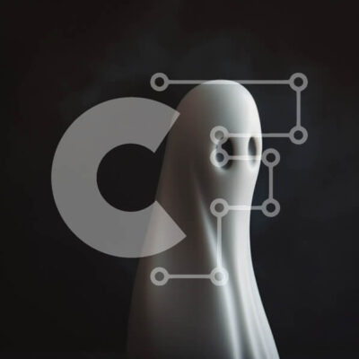 Intra Συλλεκτικό Ξύλινο Παζλ Plywood  4mm - Άσπρο ειδώλιο φάντασμα σε σκούρο φόντο Σε Ξύλινο Κουτί - Διαστάσεις Puzzle: 10x10 cm – 25 κομμάτια - Image 1