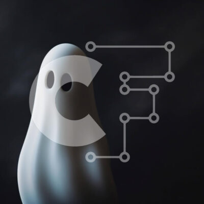 Intra Συλλεκτικό Ξύλινο Παζλ Plywood  4mm - Στολίδι White Ghost για το Halloween ή τα Χριστούγεννα Σε Ξύλινο Κουτί - Διαστάσεις Puzzle: 10x10 cm – 25 κομμάτια - Image 1