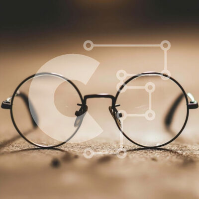 Intra Συλλεκτικό Ξύλινο Παζλ Plywood  4mm - Ζευγάρι γυαλιά στο έδαφος Σε Ξύλινο Κουτί - Διαστάσεις: 10x10 cm – 25 κομμάτια - Image 1