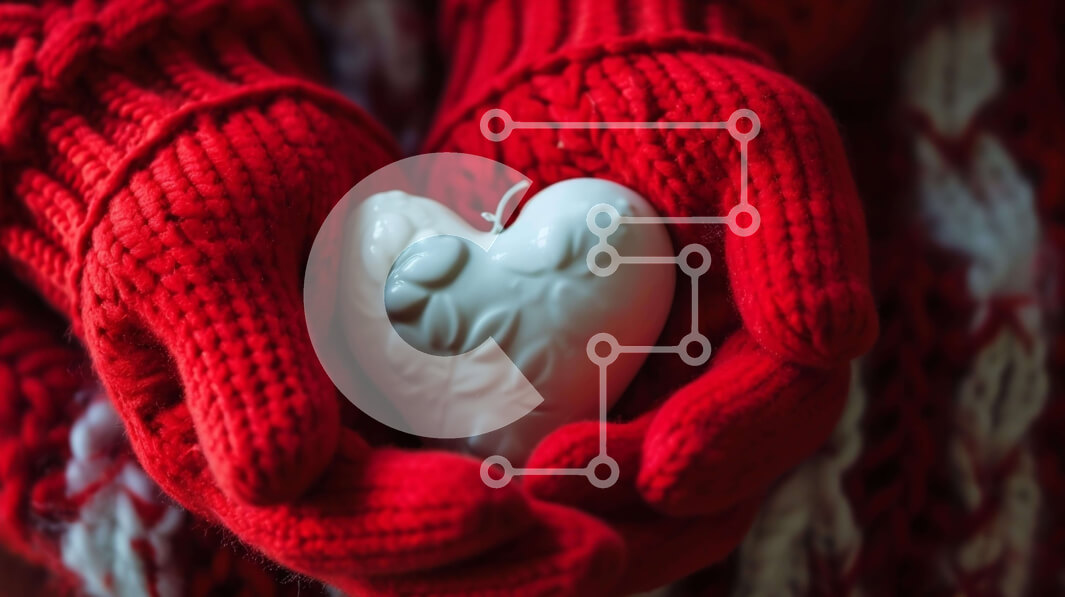 Intra Συλλεκτικό Ξύλινο Παζλ Plywood  4mm - Ζεστή και άνετη εικόνα κεριού σε σχήμα καρδιάς Σε Ξύλινο Κουτί - Διαστάσεις Puzzle: 10x10 cm – 25 κομμάτια