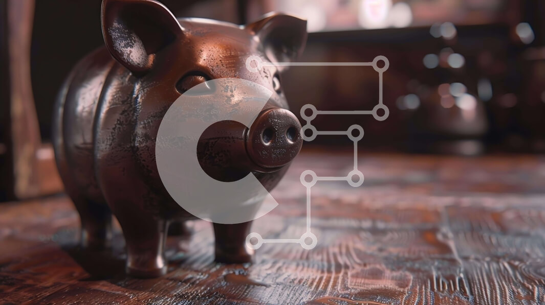 Intra Συλλεκτικό Ξύλινο Παζλ Plywood  4mm - Άγαλμα καφέ χοίρου σε ξύλινο πάτωμα με κατσαρόλες και τηγάνια Σε Ξύλινο Κουτί - Διαστάσεις: 10x10 cm – 25 κομμάτια