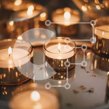 Intra Συλλεκτικό Ξύλινο Παζλ Plywood  4mm - Διακοσμητικά κεριά σε διαφορετικά σχήματα και μεγέθη Σε Ξύλινο Κουτί - Διαστάσεις Puzzle: 10x10 cm – 25 κομμάτια - Image 1