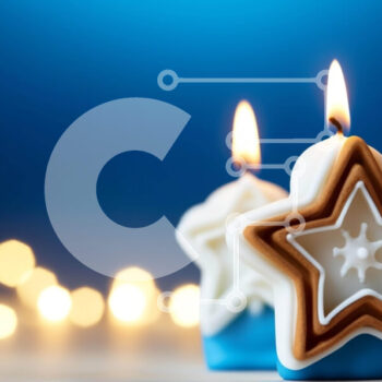 Intra Συλλεκτικό Ξύλινο Παζλ Plywood  4mm - Μπλε και άσπρα κεριά σε σχήμα αστεριού σε αφηρημένο φόντο Σε Ξύλινο Κουτί - Διαστάσεις Puzzle: 10x10 cm – 25 κομμάτια - Image 1