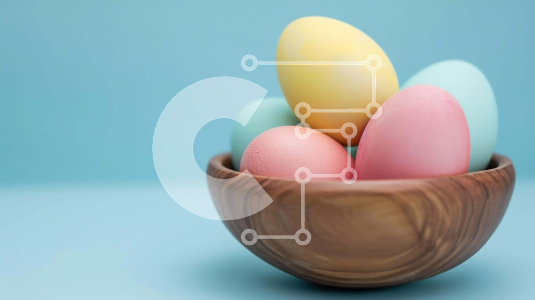 Intra Συλλεκτικό Ξύλινο Παζλ Plywood  4mm - Πολύχρωμα Πασχαλινά αυγά σε ξύλινο μπολ Σε Ξύλινο Κουτί - Διαστάσεις: 10x10 cm – 25 κομμάτια