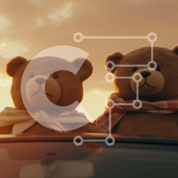 Intra Συλλεκτικό Ξύλινο Παζλ Plywood  4mm - Teddy Bears στη στέγη αυτοκινήτου στο ηλιοβασίλεμα Σε Ξύλινο Κουτί - Διαστάσεις Puzzle: 10x10 cm – 25 κομμάτια - Image 1