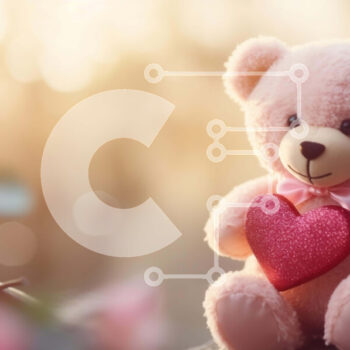 Intra Συλλεκτικό Ξύλινο Παζλ Plywood  4mm - Ροζ αρκουδάκι με καρδιά στα λουλούδια Σε Ξύλινο Κουτί - Διαστάσεις Puzzle: 10x10 cm – 25 κομμάτια - Image 1