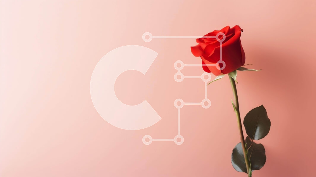 Intra Συλλεκτικό Ξύλινο Παζλ Plywood  4mm - Μονό κόκκινο τριαντάφυλλο σε υπόλευκο φόντο Σε Ξύλινο Κουτί - Διαστάσεις Puzzle: 10x10 cm – 25 κομμάτια