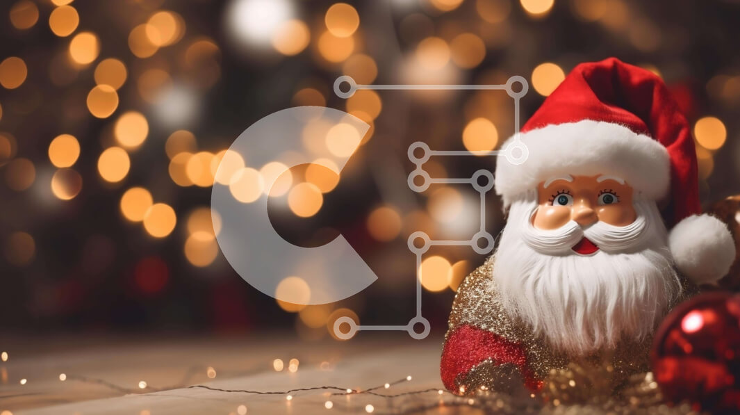 Intra Συλλεκτικό Ξύλινο Παζλ Plywood  4mm - Εορταστικό ειδώλιο Άγιου Βασίλη με εορταστικά στολίδια Σε Ξύλινο Κουτί - Διαστάσεις: 10x10 cm – 25 κομμάτια