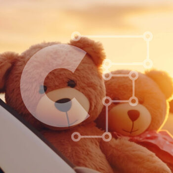 Intra Συλλεκτικό Ξύλινο Παζλ Plywood  4mm - Τα αρκουδάκια απολαμβάνουν το ηλιοβασίλεμα από το παράθυρο του αυτοκινήτου Σε Ξύλινο Κουτί - Διαστάσεις Puzzle: 10x10 cm – 25 κομμάτια - Image 1