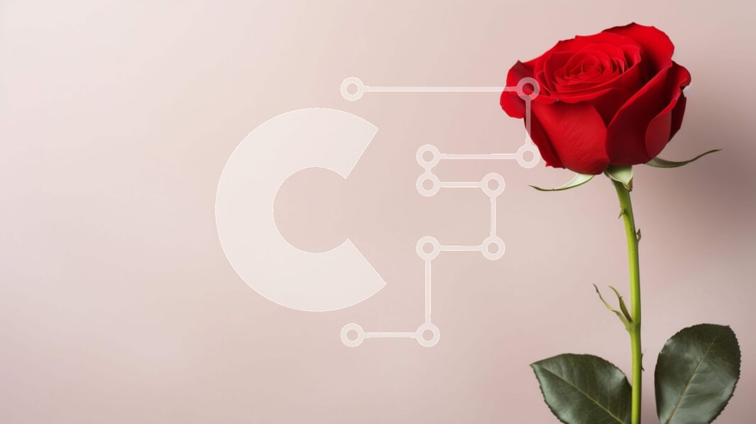 Intra Συλλεκτικό Ξύλινο Παζλ Plywood  4mm - Μονό κόκκινο τριαντάφυλλο με πράσινα φύλλα σε εκρού φόντο Σε Ξύλινο Κουτί - Διαστάσεις Puzzle: 10x10 cm – 25 κομμάτια