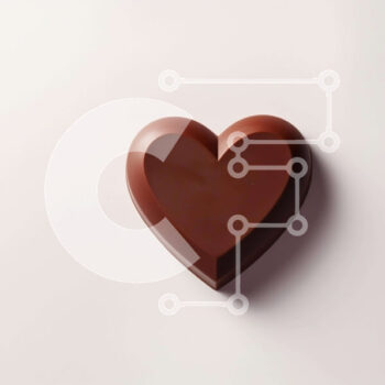 Intra Συλλεκτικό Ξύλινο Παζλ Plywood  4mm - Μπάρα σοκολάτας σε σχήμα καρδιάς - Σύμβολο αγάπης και ρομαντισμού Σε Ξύλινο Κουτί - Διαστάσεις Puzzle: 10x10 cm – 25 κομμάτια - Image 1