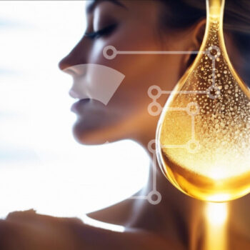 Intra Συλλεκτικό Ξύλινο Παζλ Plywood  4mm - Γυναίκα που κρατά σταγόνα λαδιού για περιποίηση δέρματος Σε Ξύλινο Κουτί - Διαστάσεις Puzzle: 10x10 cm – 25 κομμάτια - Image 1