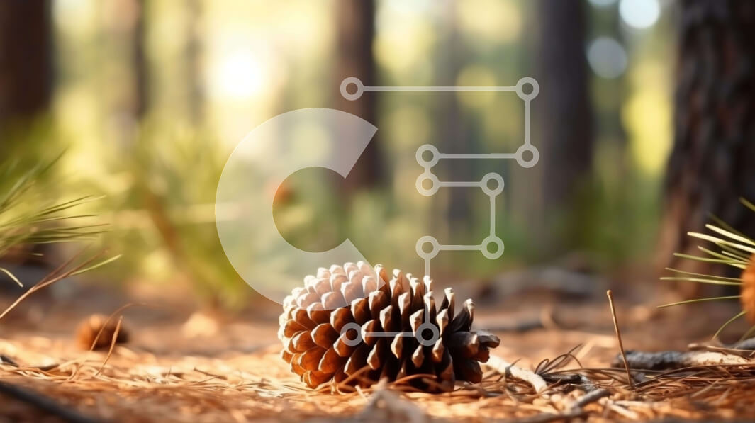 Intra Συλλεκτικό Ξύλινο Παζλ Plywood  4mm - Πεύκο στο δάσος Σε Ξύλινο Κουτί - Διαστάσεις: 10x10 cm – 25 κομμάτια