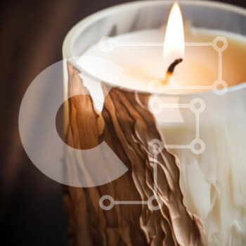 Intra Συλλεκτικό Ξύλινο Παζλ Plywood  4mm - Ρουστίκ ξύλινο κερί σε ημιτελές τραπέζι Σε Ξύλινο Κουτί - Διαστάσεις Puzzle: 10x10 cm – 25 κομμάτια - Image 1