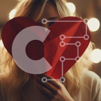 Intra Συλλεκτικό Ξύλινο Παζλ Plywood  4mm - Γυναίκα που κρατά την καρδιά Origami Σε Ξύλινο Κουτί - Διαστάσεις Puzzle: 10x10 cm – 25 κομμάτια - Image 1