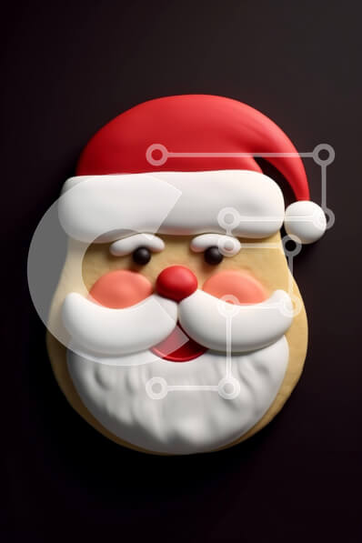 Intra Συλλεκτικό Ξύλινο Παζλ Plywood  4mm - Στολίδι για μπισκότα Άγιου Βασίλη σε μαύρο φόντο Σε Ξύλινο Κουτί - Διαστάσεις Puzzle: 10x10 cm – 25 κομμάτια