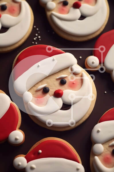 Intra Συλλεκτικό Ξύλινο Παζλ Plywood  4mm - Γιορτινά μπισκότα Άγιου Βασίλη για τις γιορτές Σε Ξύλινο Κουτί - Διαστάσεις: 10x10 cm – 25 κομμάτια