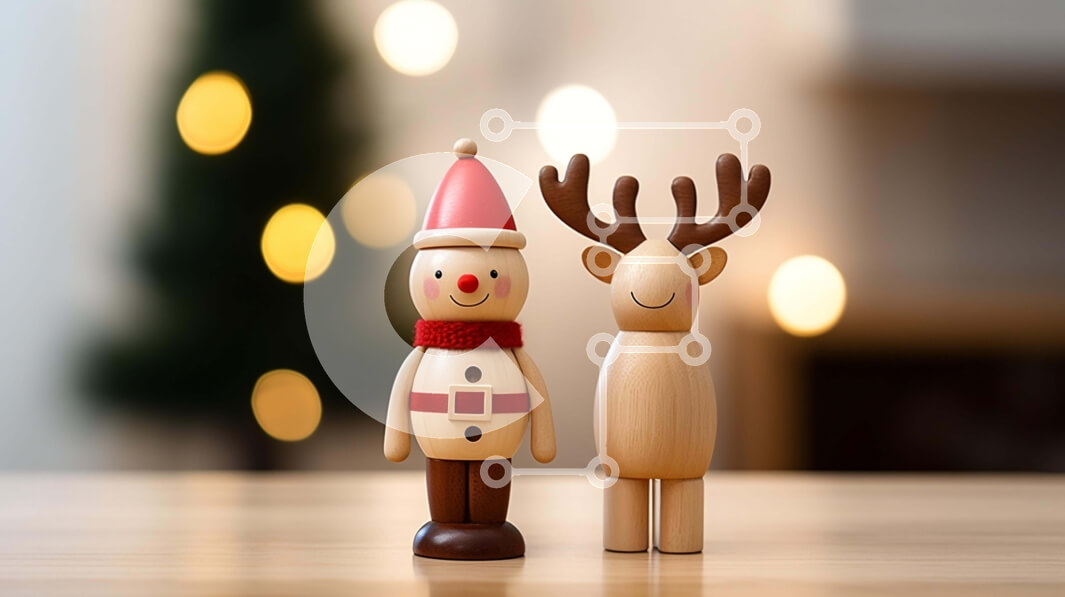 Intra Συλλεκτικό Ξύλινο Παζλ Plywood  4mm - Εορταστικά Ξύλινα ειδώλια Καρυοθραύστη Σε Ξύλινο Κουτί - Διαστάσεις: 10x10 cm – 25 κομμάτια