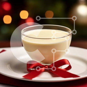 Intra Συλλεκτικό Ξύλινο Παζλ Plywood  4mm - Γιορτινό ποτήρι γάλα με χριστουγεννιάτικα στολίδια Σε Ξύλινο Κουτί - Διαστάσεις Puzzle: 10x10 cm – 25 κομμάτια - Image 1