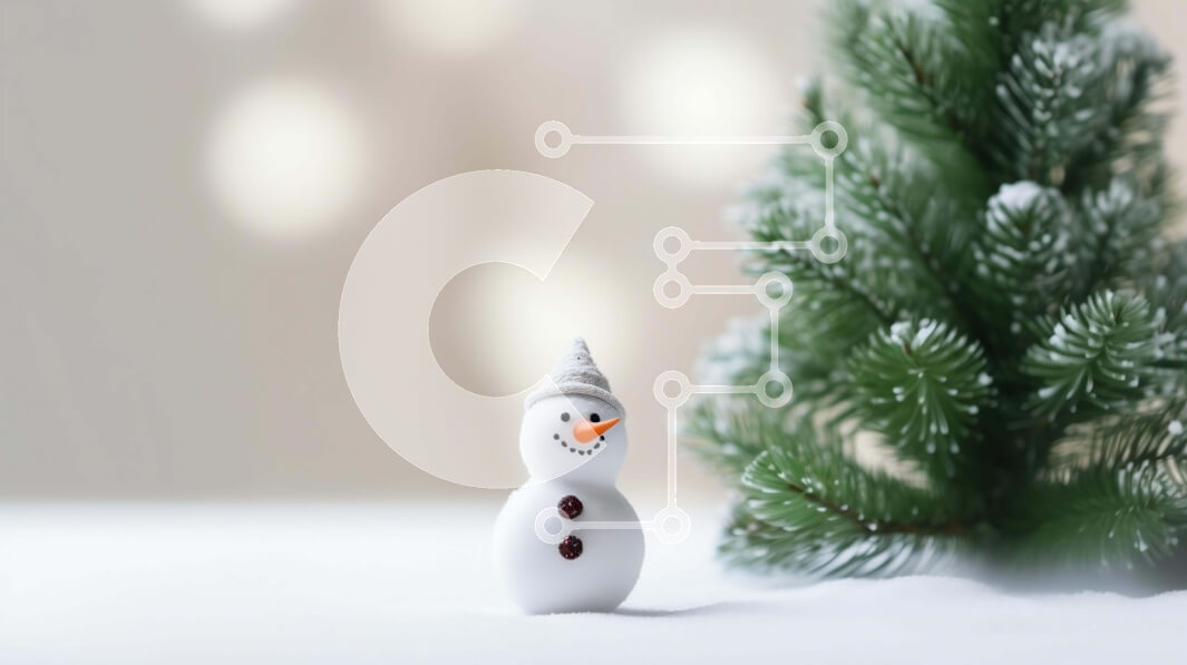 Intra Συλλεκτικό Ξύλινο Παζλ Plywood  4mm - Ειδώλιο χιονάνθρωπου μπροστά από το στολισμένο χριστουγεννιάτικο δέντρο Σε Ξύλινο Κουτί - Διαστάσεις: 10x10 cm – 25 κομμάτια