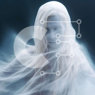 Intra Συλλεκτικό Ξύλινο Παζλ Plywood  4mm - Φανταστική γυναίκα με μακριά λευκά μαλλιά Σε Ξύλινο Κουτί - Διαστάσεις Puzzle: 10x10 cm – 25 κομμάτια - Image 1