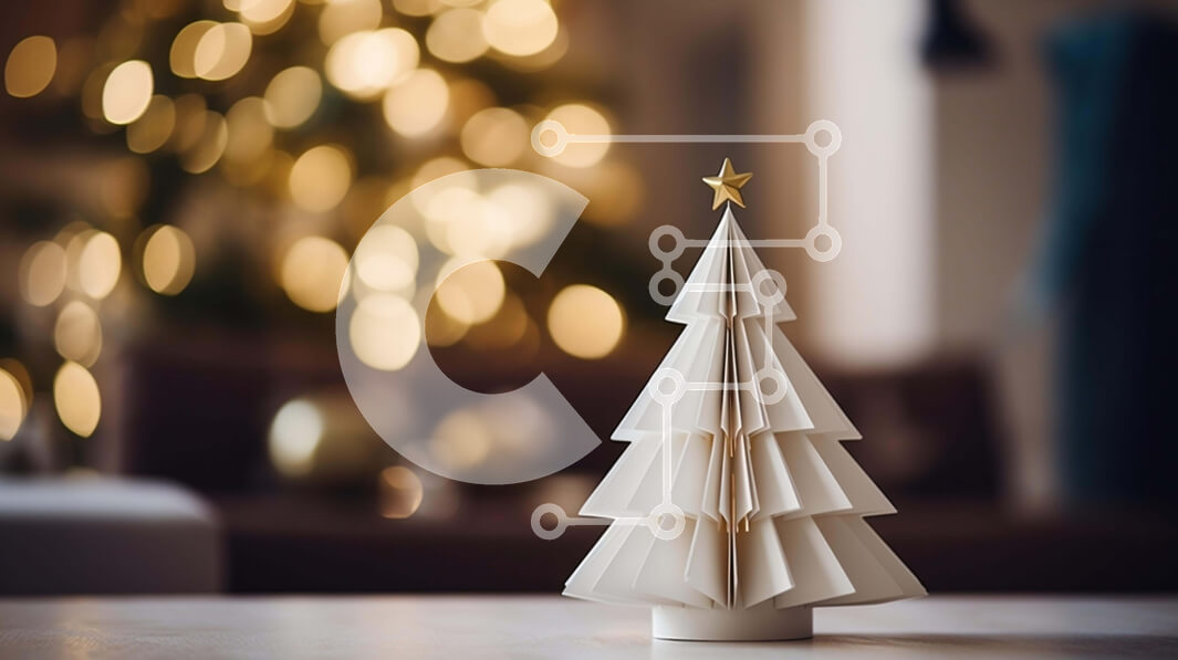 Intra Συλλεκτικό Ξύλινο Παζλ Plywood  4mm - Λευκό Διακόσμηση Χριστουγεννιάτικου Δέντρου με κεριά Σε Ξύλινο Κουτί - Διαστάσεις: 10x10 cm – 25 κομμάτια