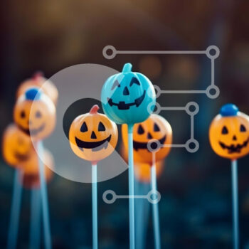 Intra Συλλεκτικό Ξύλινο Παζλ Plywood  4mm - Ομάδα Jack-o'-Lantern Lollipops για το Halloween Σε Ξύλινο Κουτί - Διαστάσεις Puzzle: 10x10 cm – 25 κομμάτια - Image 1