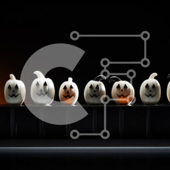 Intra Συλλεκτικό Ξύλινο Παζλ Plywood  4mm - Σειρά από λευκές κολοκύθες αποκριών με φώτα Σε Ξύλινο Κουτί - Διαστάσεις Puzzle: 10x10 cm – 25 κομμάτια - Image 1