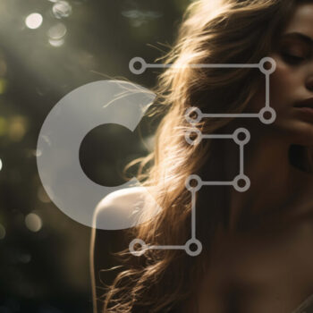 Intra Συλλεκτικό Ξύλινο Παζλ Plywood  4mm - Όμορφη γυναίκα στο δάσος με ρέοντα μαλλιά Σε Ξύλινο Κουτί - Διαστάσεις Puzzle: 10x10 cm – 25 κομμάτια - Image 1